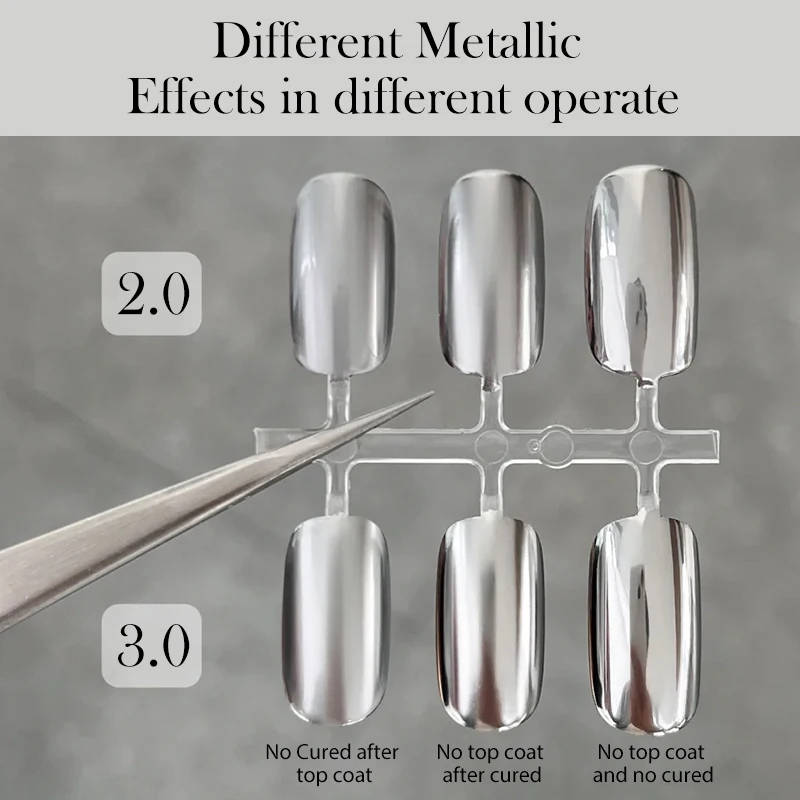 BORN PRETTY 5ML Super Silver Metallic Gel Nail Polish Metal Effect Painting Gel Chromes Varnis Semi Permanent for Nail DIY