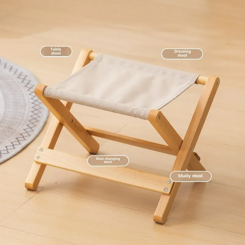 

Outdoor Camping Chair Portable Stool Fishing Chair Picnic Mazar Beech Casual Folding Small Stool