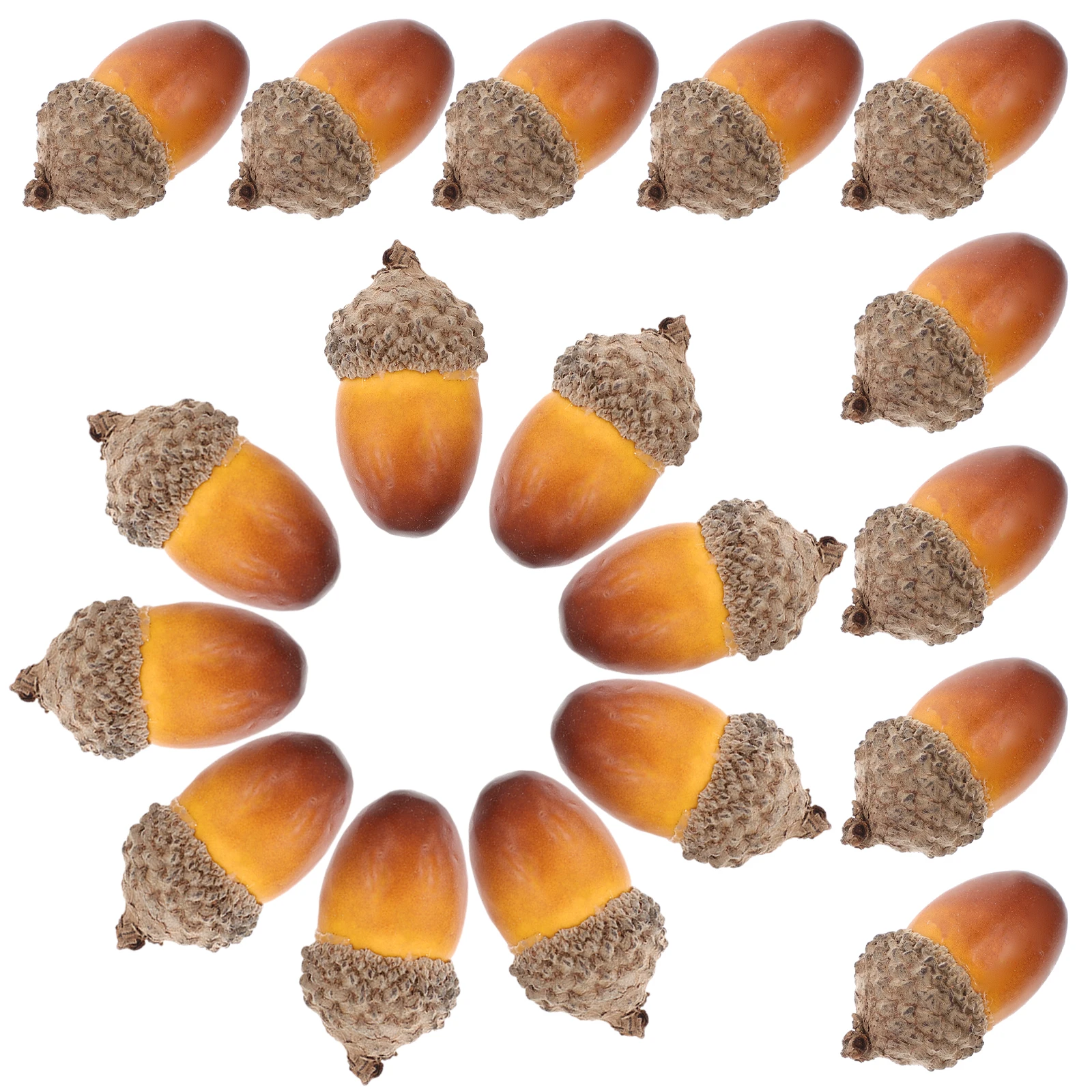 

50pcs Simulated Acorn Ornament Christmas Tree DIY Crafts Wreath Making Fall Home Office Decoration Fake Acorn Garland Material