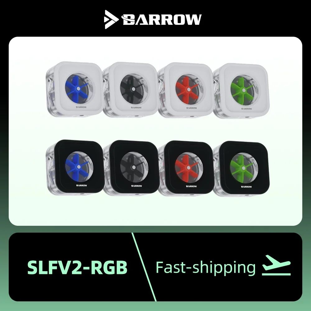 Barrow ARGB Water Flow Meter 5V Velocity G1/4 Thread 3-way Tachometer Separate PC Gaming Liquid Cooled Building Tools SLFV2-RGB