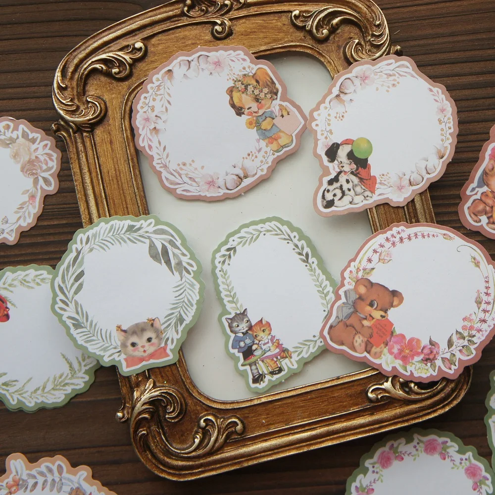 

30pcs Forest Animal with Plant Garland Paper Sticker As Creative Craft Paper Background Scrapbooking DIY Decoration Use