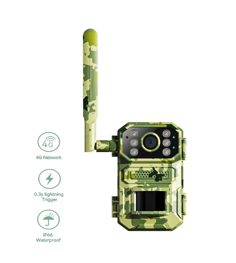 

SECTEC Mini GPS Positioning Hunting Camera GSM 4G LTE Cellular Outdoor Trail Camera Invisible Lights Camouflage Hunting Camera