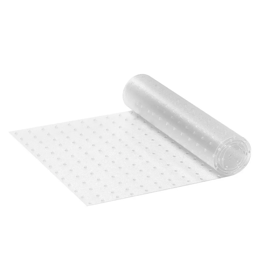 Mata dla zwierząt do drzwi 15 x 4 stopy, odporna na zadrapania, z PVC, antypoślizgowa, łatwa do przycięcia, plastikowa.