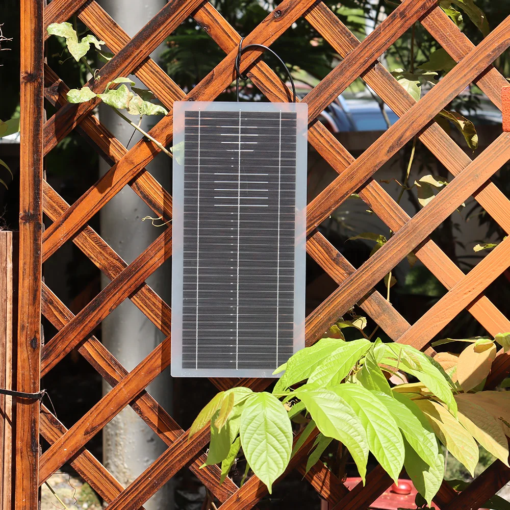 XINPUGUANG لوحة شمسية محمولة 11 وات 18 فولت مع شاحن آمن ومستقر للتيار المستمر لمصرف الطاقة  بطارية خارجية مقاومة للماء للتخييم والمشي لمسافات طويلة  هدية منزلية لسيارات التخييم