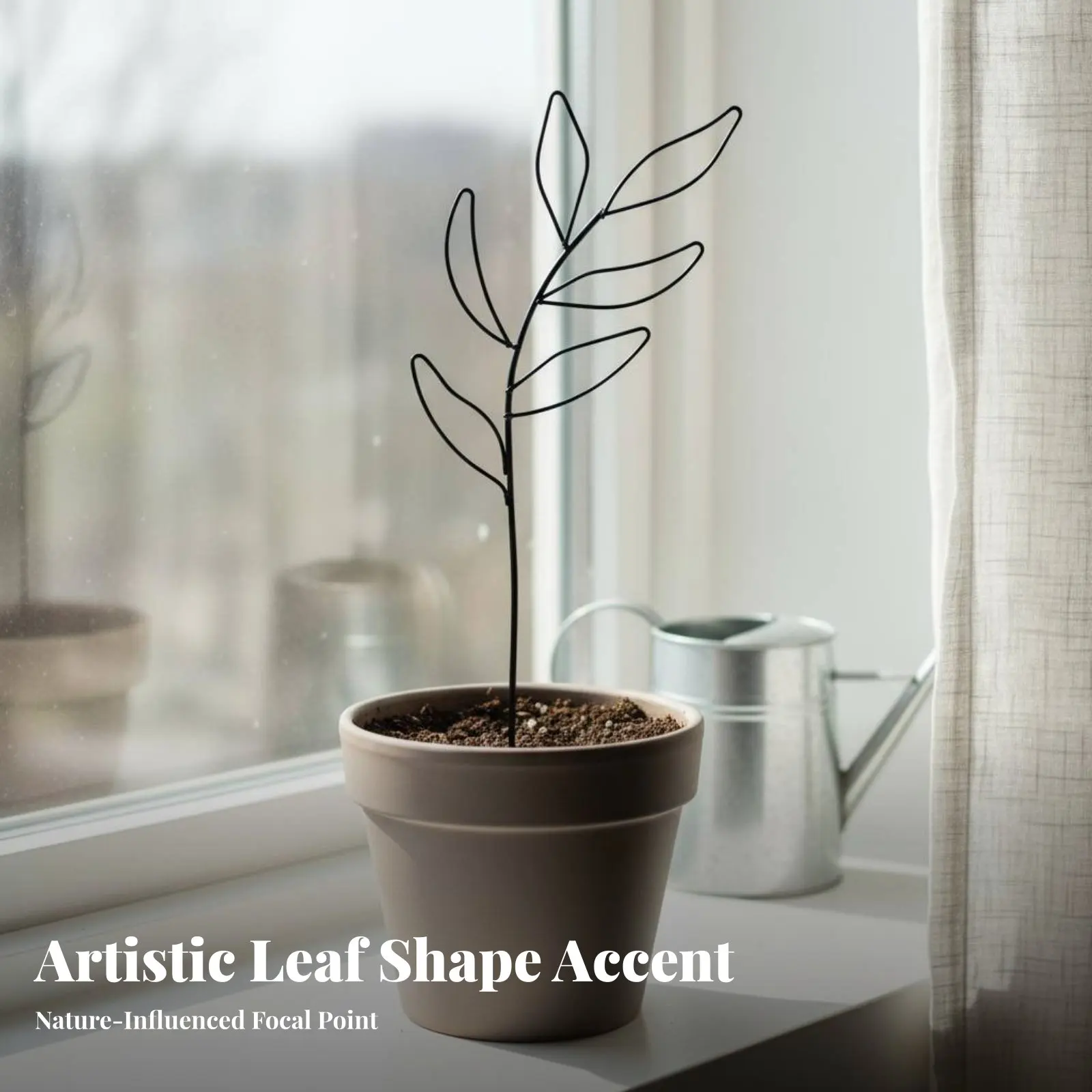 

Wrought Iron Plant Support Long-Lasting Climbing Plant Stake Metal Houseplant Support Rust Resistant Gardening Supply