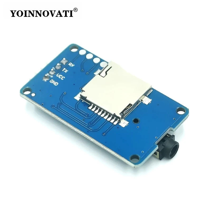 YX5300 Serial MP3 Player Module 3.2-5.2V DC | UART TTL Control for Arduino, AVR, ARM | Supports Micro SD Card, Play MP3/WAV