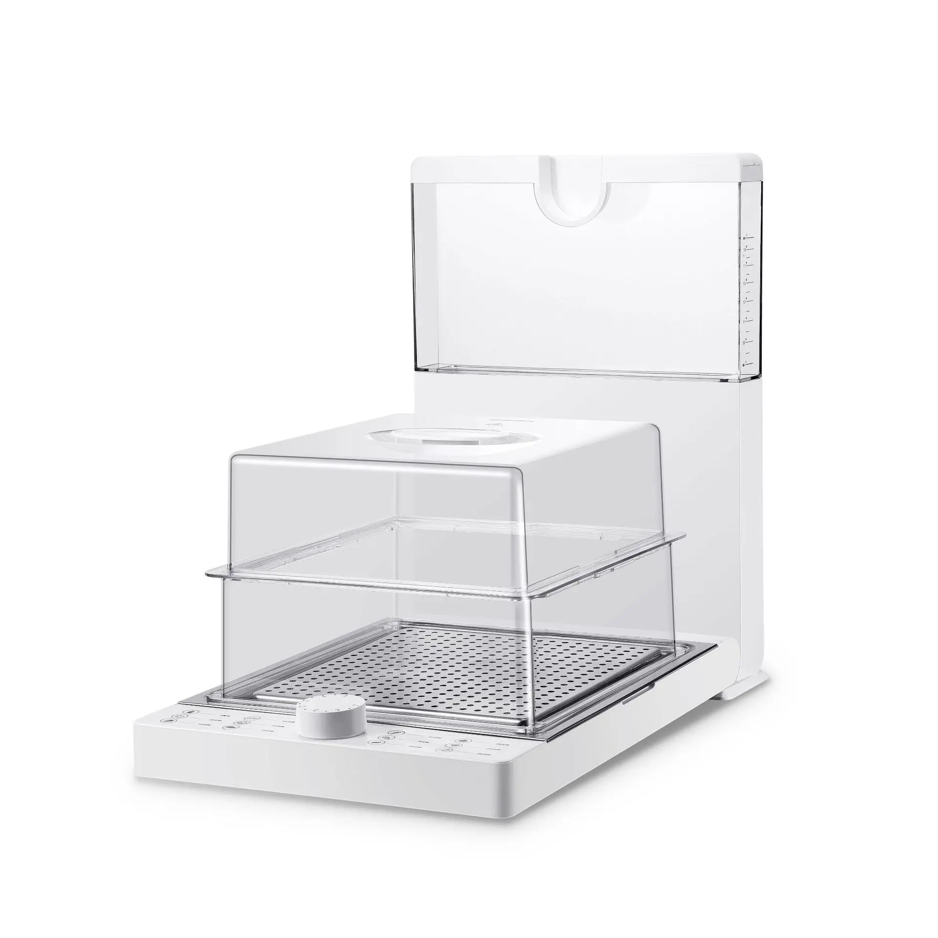 Foldable Electric Steamer, Transparent Multi Layer Household Electronic Steam Cooker