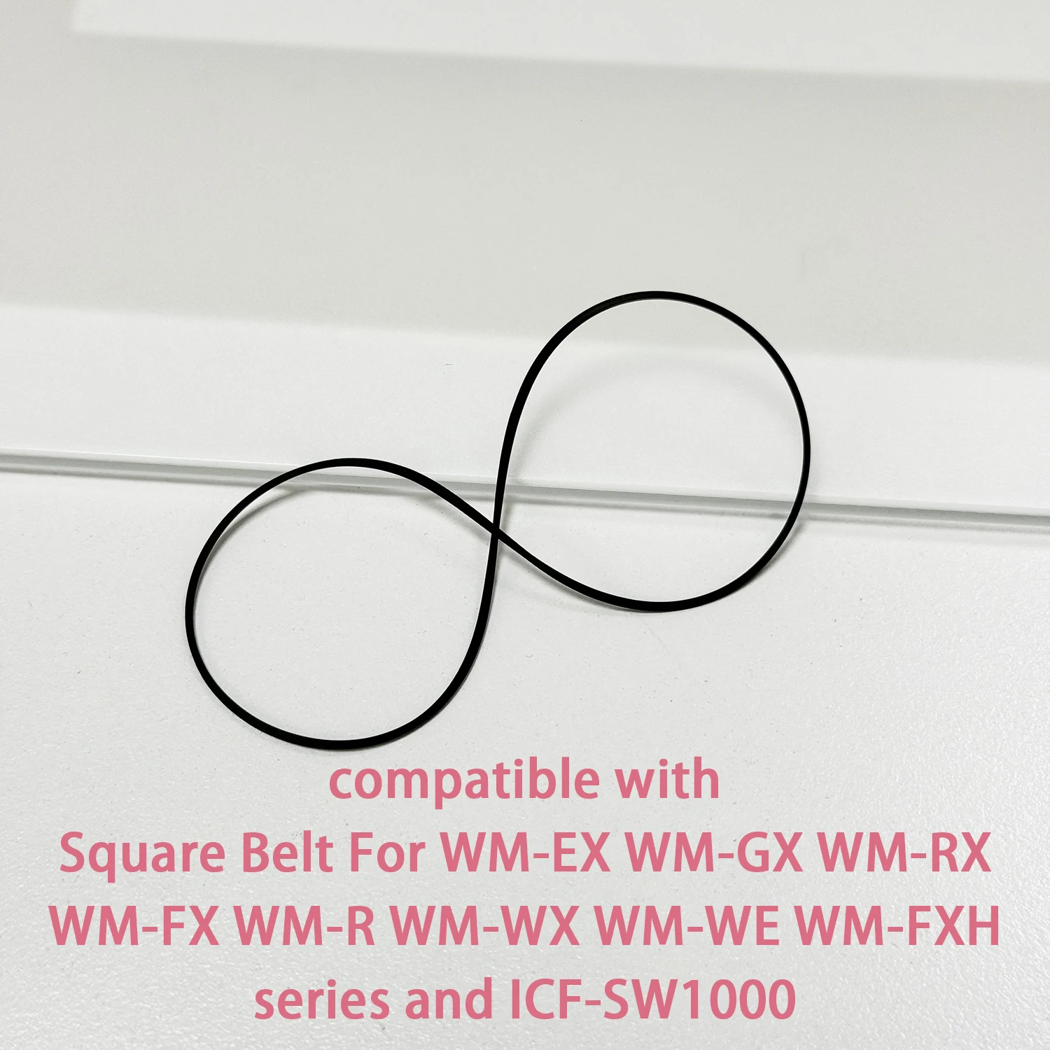 Square Belt for Sony WM-EX WM-GX WM-RX WM-FX WM-R WM-WX WM-WE WM-FXH ICF-SW1000 Turntable Rubber Ring Part Repair