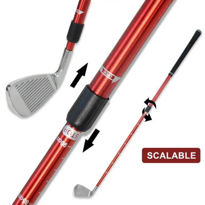 Putter de Golf ajustable para hombres y niños, Mini palos de Golf bidireccionales para diestros, entrenamiento de metal para el hogar, campo de Golf, Playgroun