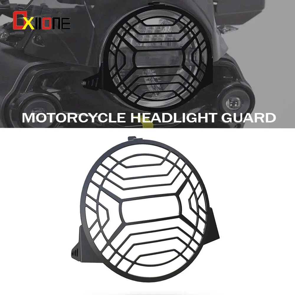 

Motorcycle Accessories Headlight Guard For Husqvarna Norden 901 2022 2023 Black New Aluminum Head Light Protector Grille Covers