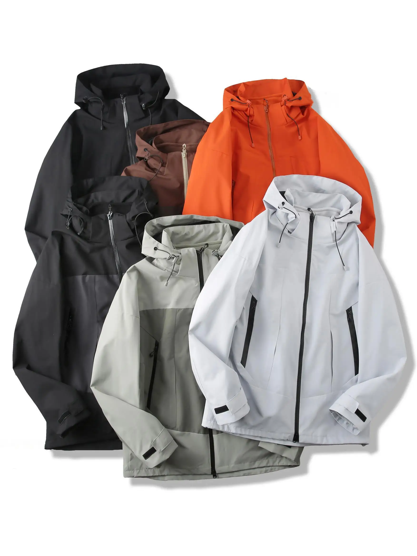 

aphene Tee-in-One Detachable Hooded Jaet Men's Climbing Travel Outdoor Fce Couple's Outerwear Breathable Polyester