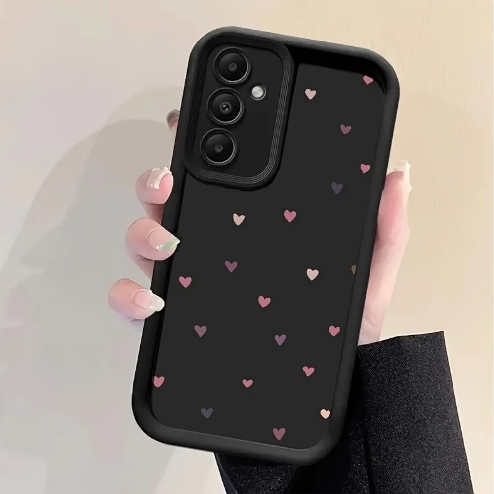 Drop Protection Phone Case For Samsung Galaxy A73 A72 A71 A56 A55 A54 A53 A52 A52s A50 A50s A30s 5G 4G Colorful Hearts Cover view 2