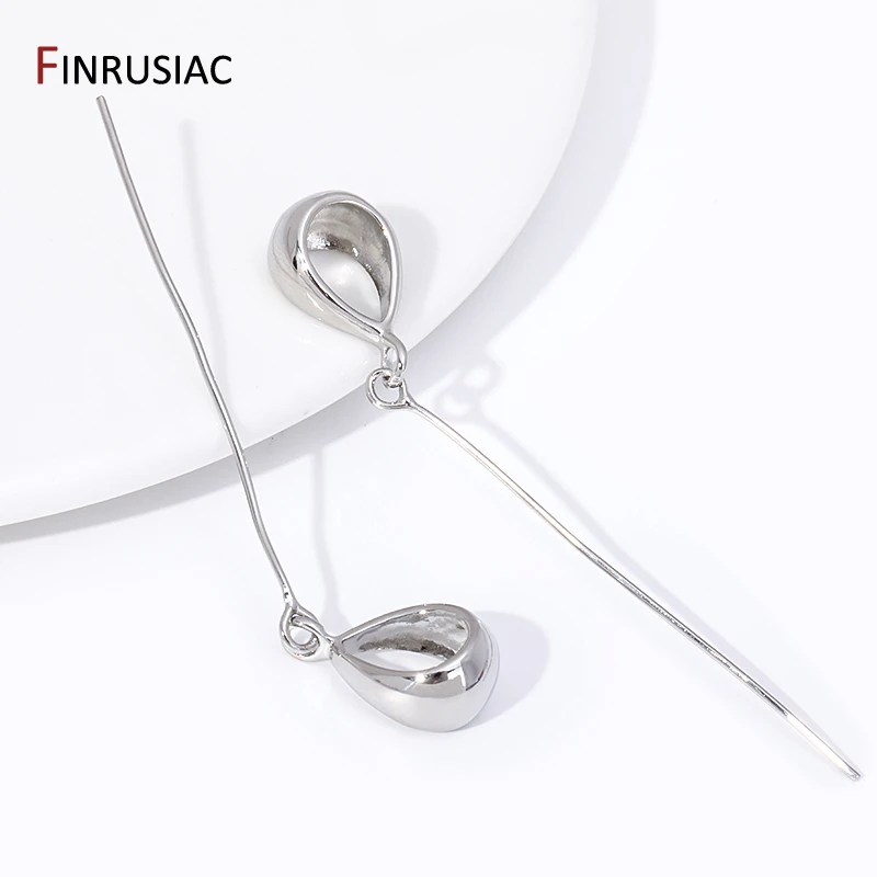 

Зажимы-коннекторы для подвесок из латуни с родиевым покрытием, с штифтами, для изготовления ювелирных изделий своими руками