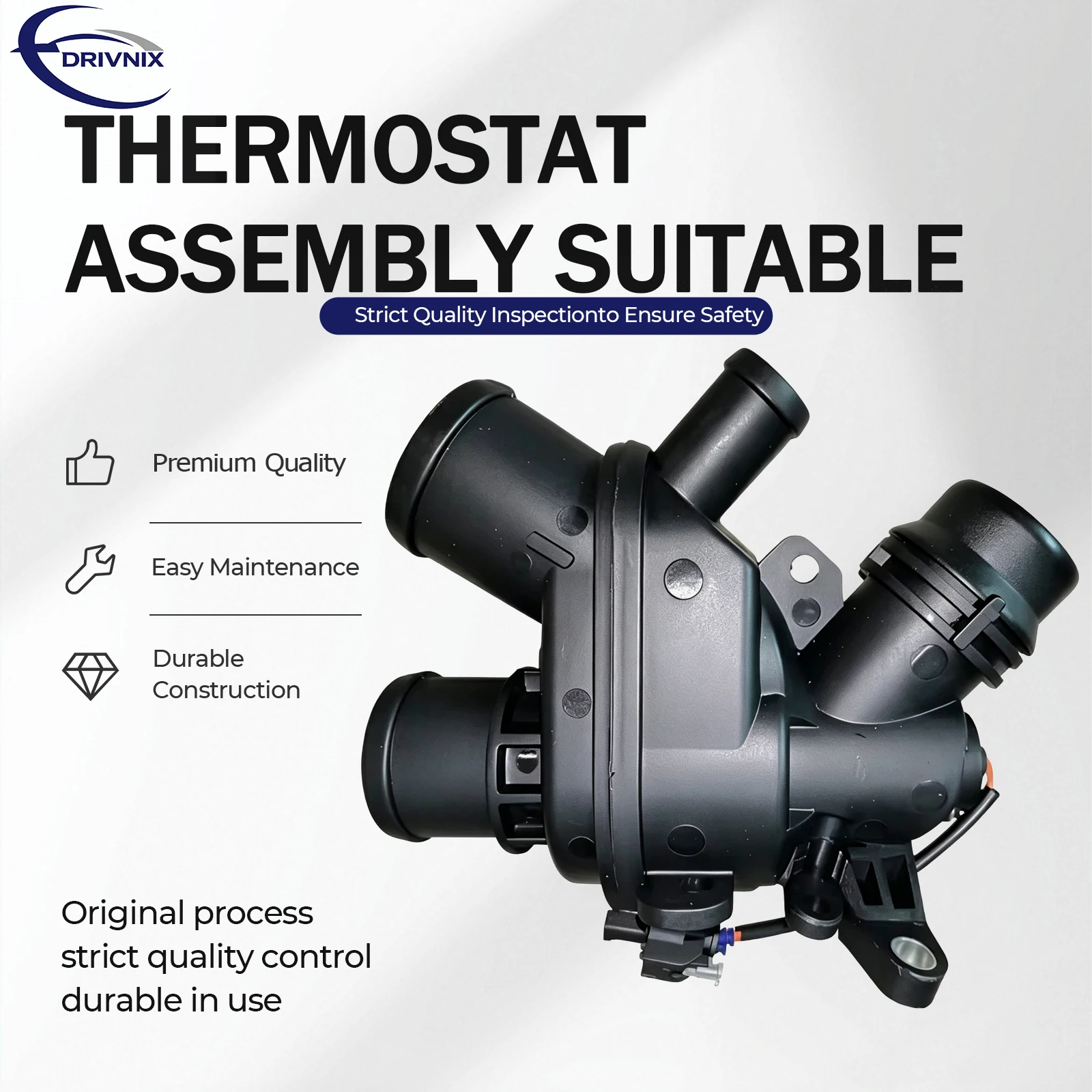 High Quality Thermostat assembly suitable LR095895 AJ813902 For Land Rove 2015-2019 and Jaguar 2015-2020 3.0L V6 With Sensor