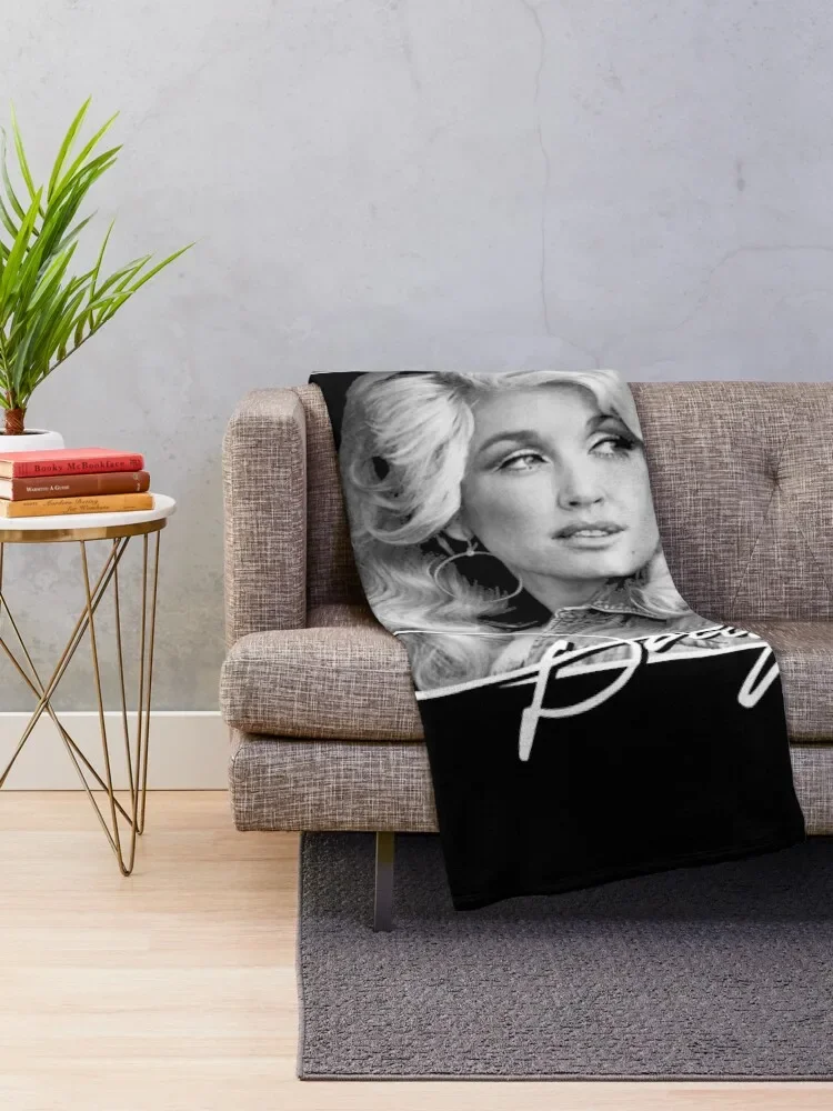 retro Dolly Parton's gift men women Throw Blanket Picnic Camping Luxury Throw Blankets