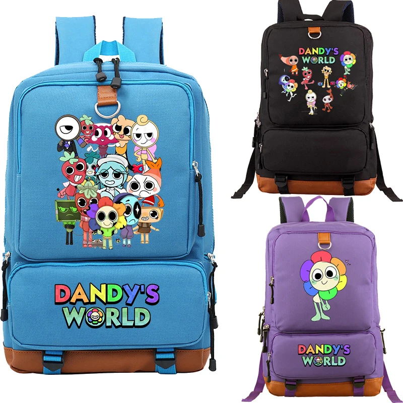 

Рюкзак для подростков большой емкости для мальчиков и девочек Dandys World Print, водонепроницаемая школьная сумка на плечо, модный дорожный студенческий рюкзак Mochila