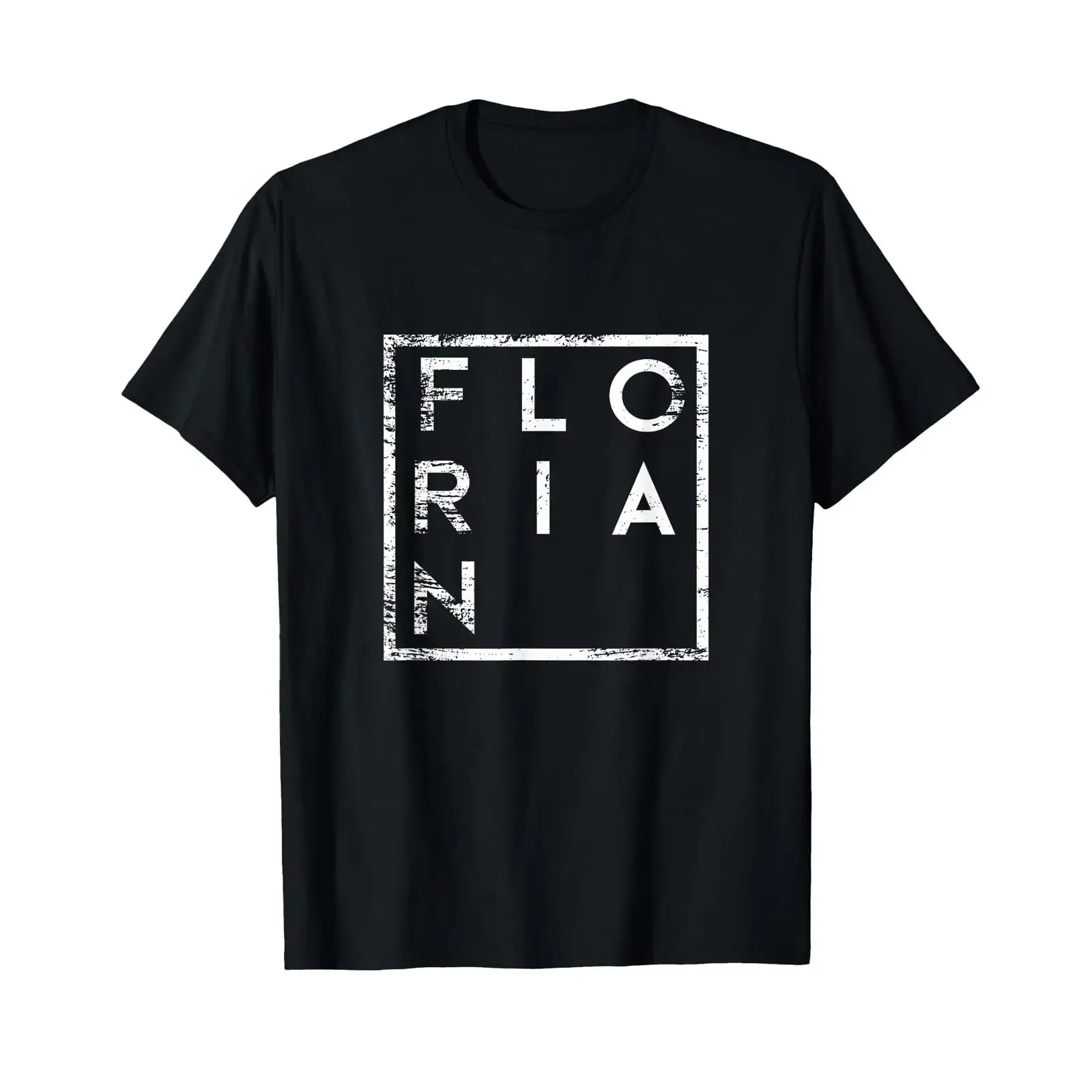 Florian Minimalism T Shirt black vintage Washed Stylish Versatile graphic streetwear homme Casual Slightly Soft Unisex
