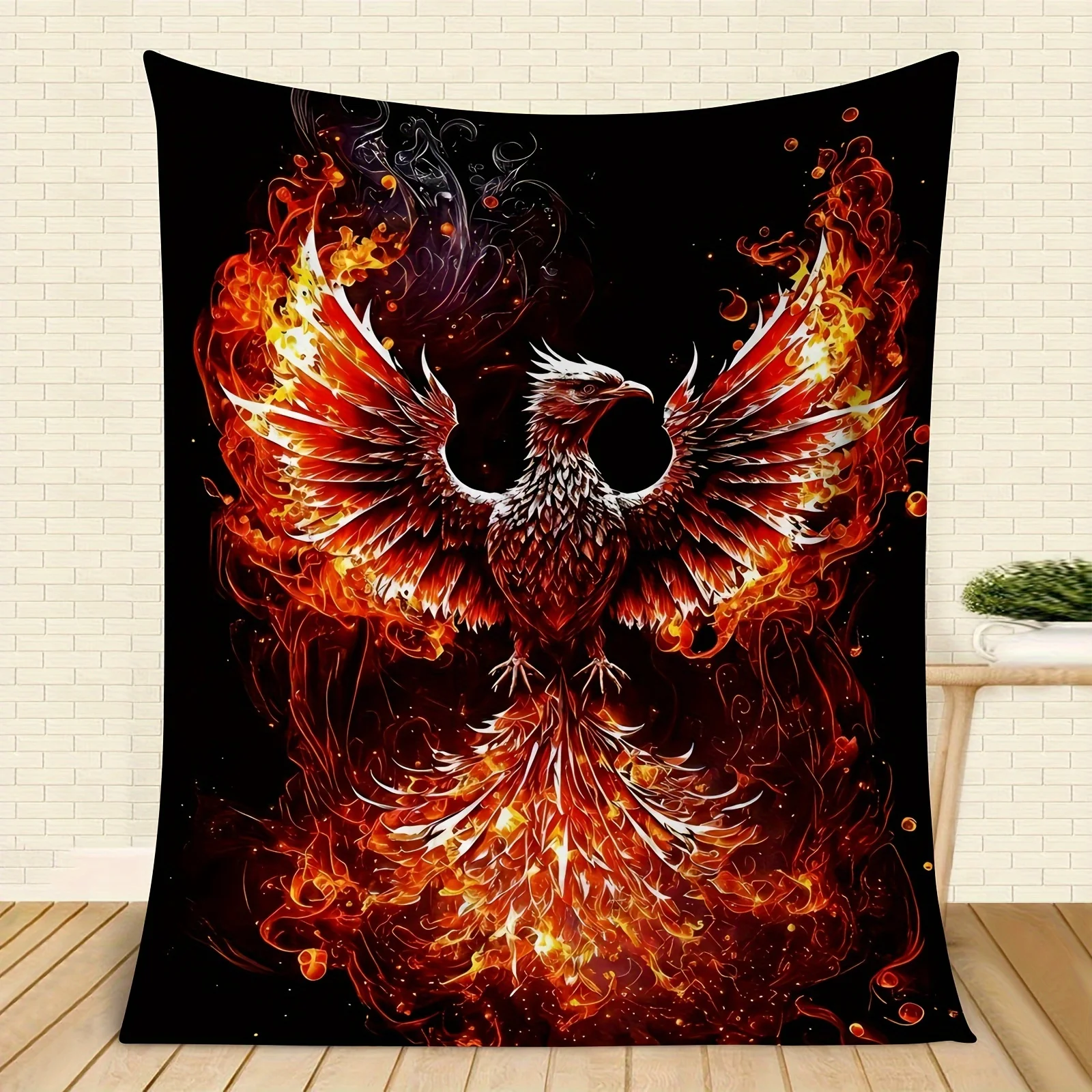 1pc Oracle Positivity Mindfulness Spirituality Beautiful Phoenix Blanket