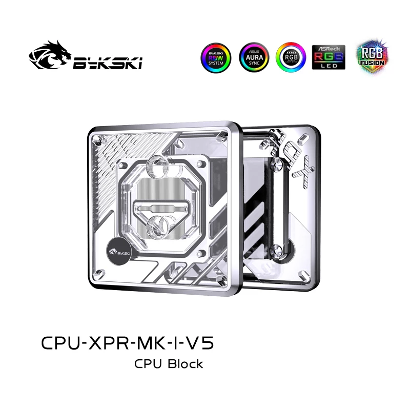 Bykski CPU Block Use for INTEL LGA1700 1200 2011 / AMD Ryzen 9/5/7 0.2mm Microchannel Water Cooler Radiator CPU-XPR-MK-I/M-V5 — zdjęcie 3