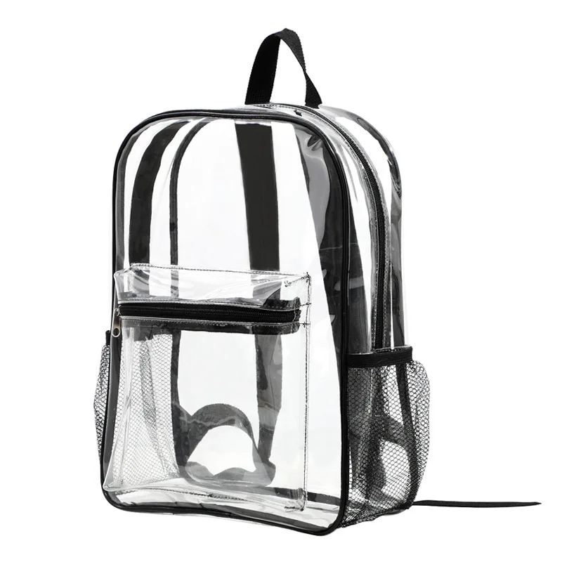 

New Fashionable PVC Transparent Backpack, Casual Waterproof Student Schoolbag, Multi-functional Large-capacity Travel Backpack