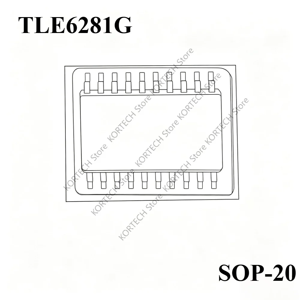 5Pcs/Lot Original TLE6281G TLE6281 SOP-20 Driver IC Chip