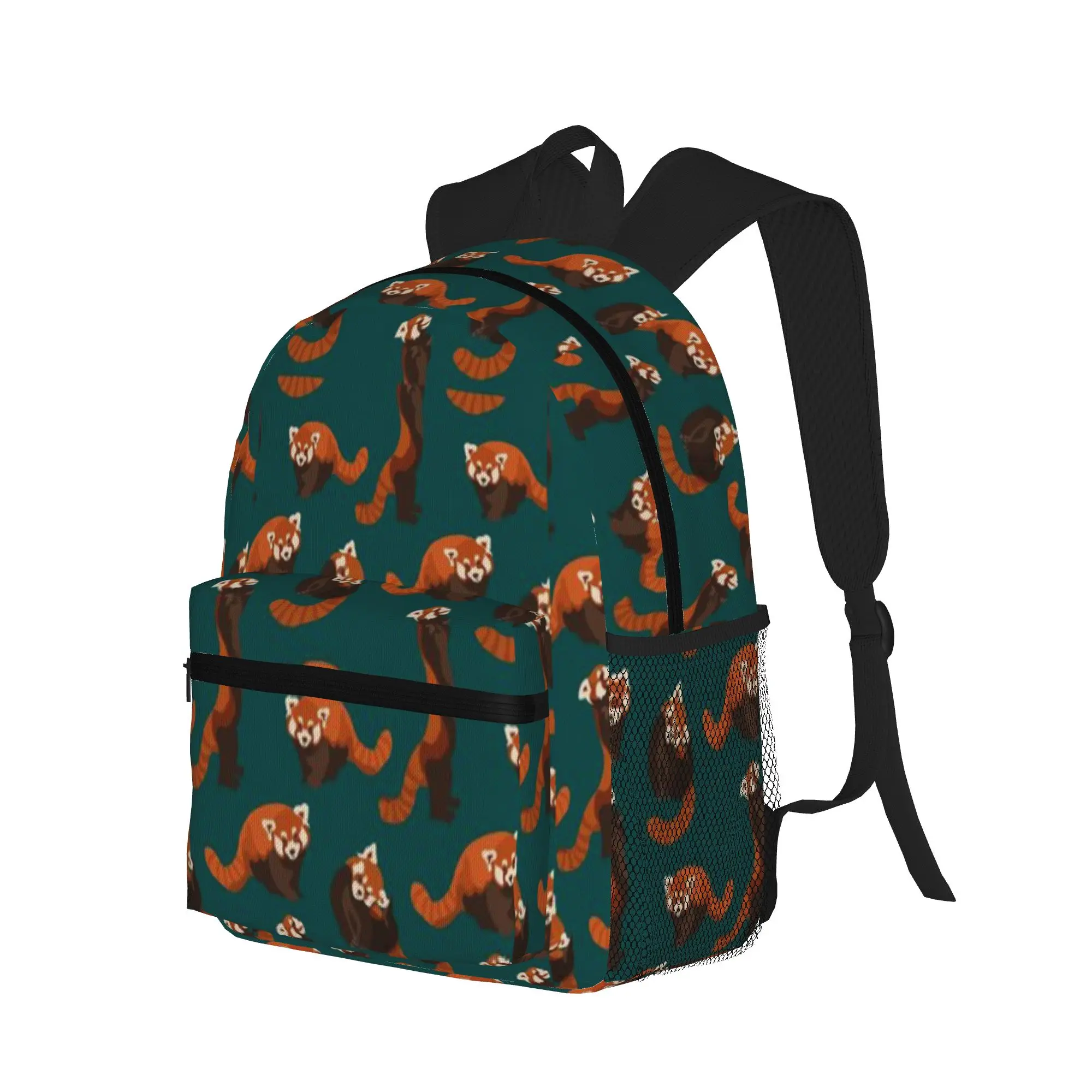 RED PANDA PATTERN  Casual Backpack for Students and Adults Female bags