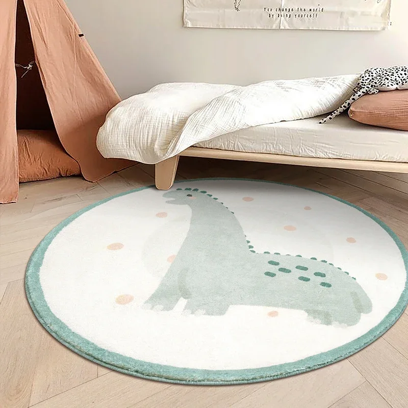 Round Rug for Living Room – Large Soft Children’s Carpet, Fluffy Baby Crawling Mat, Non-Slip Home Floor Rug