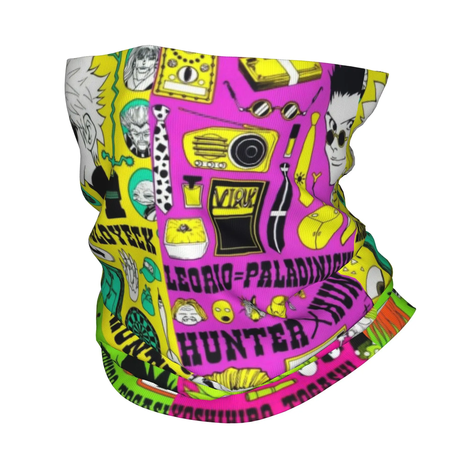 Custom HXH Anime Winter Headband Neck Warmer Men Women Ski Camping Tube Scarf  Face Bandana Gaiter
