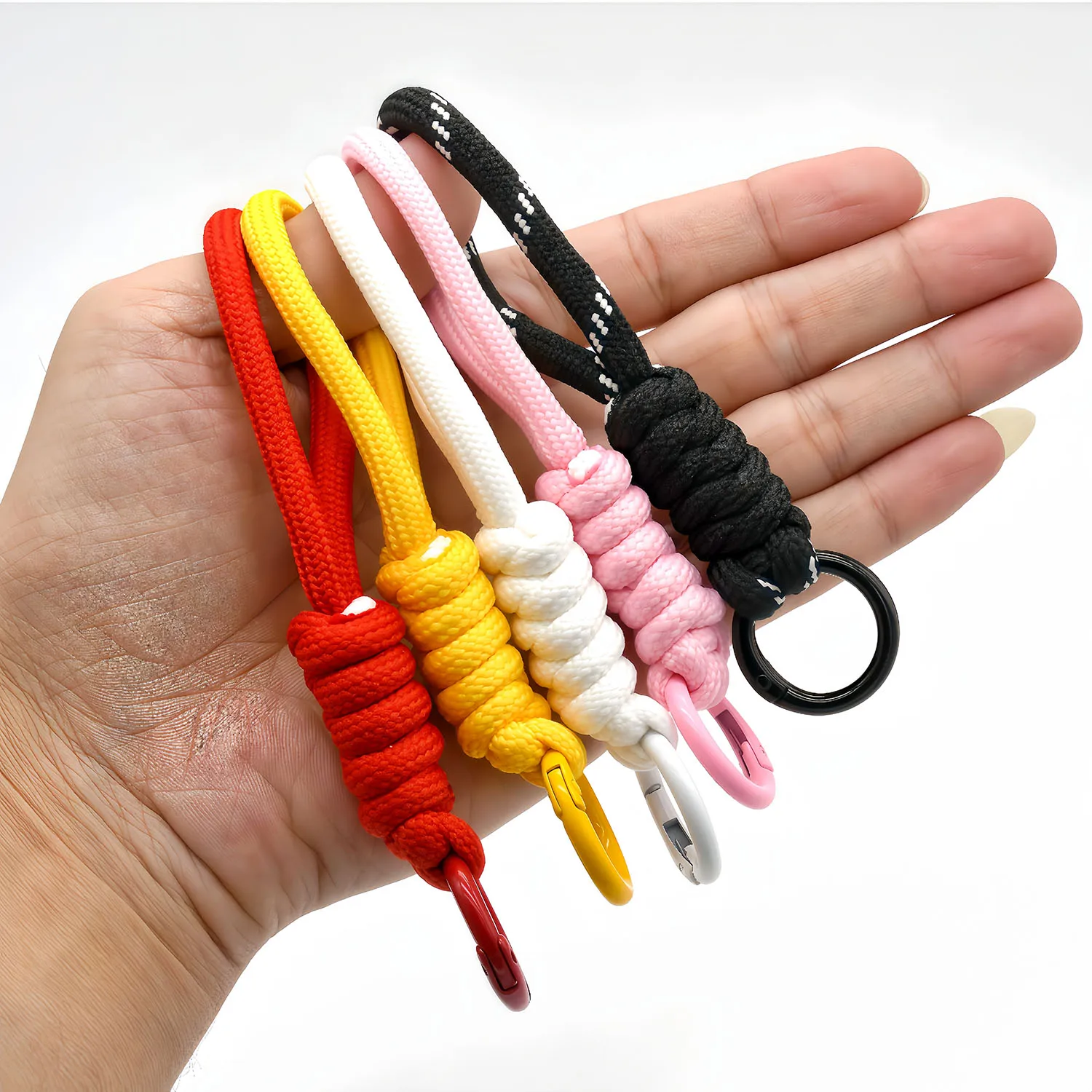 Kreatives geflochtenes Schlüsselband für Handyhüllen, Damen Anti-Verlust-Knotenband, Autoschlüsselanhänger, DIY-Zubehör, modischer Schlüsselring – Detail 6