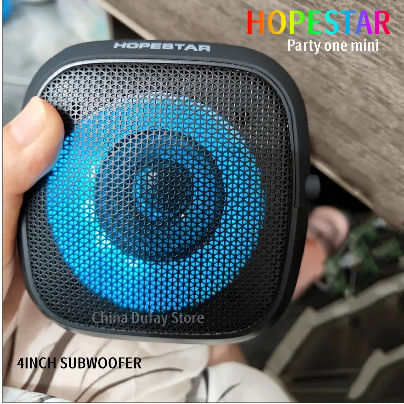 HOPESTAR Party One Outdoor High Power Subwoofer Mini Portable Bluetooth Speaker Mobile Phone Stand FM Gaming Waterproof Speaker