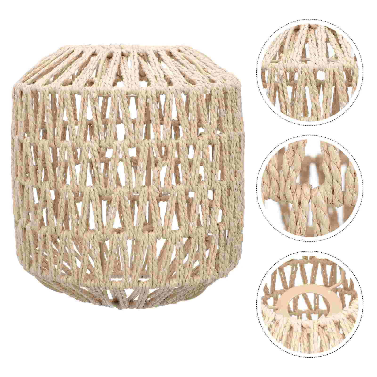 

Paper Rope Lampshade Screen Pendant Lighting Decor Hotel Chimney Unique Decorate Manual