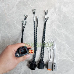 4pin Fuel Injecto plug WiringHarness，For Komatsu PC200 240 300-8 Excavator QSB6.7、6D107 Cummins Engine 3287699 5301509 4896052