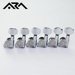 ARM Electric Guitar Machine Heads Tuners for ST TL Tele Silver Tuning Pegs Chrome