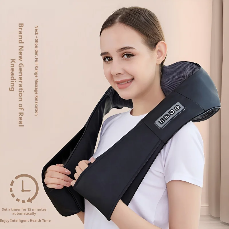 Home massage shawl cervical shoulder kneading electric charging heating massager car massage shawl