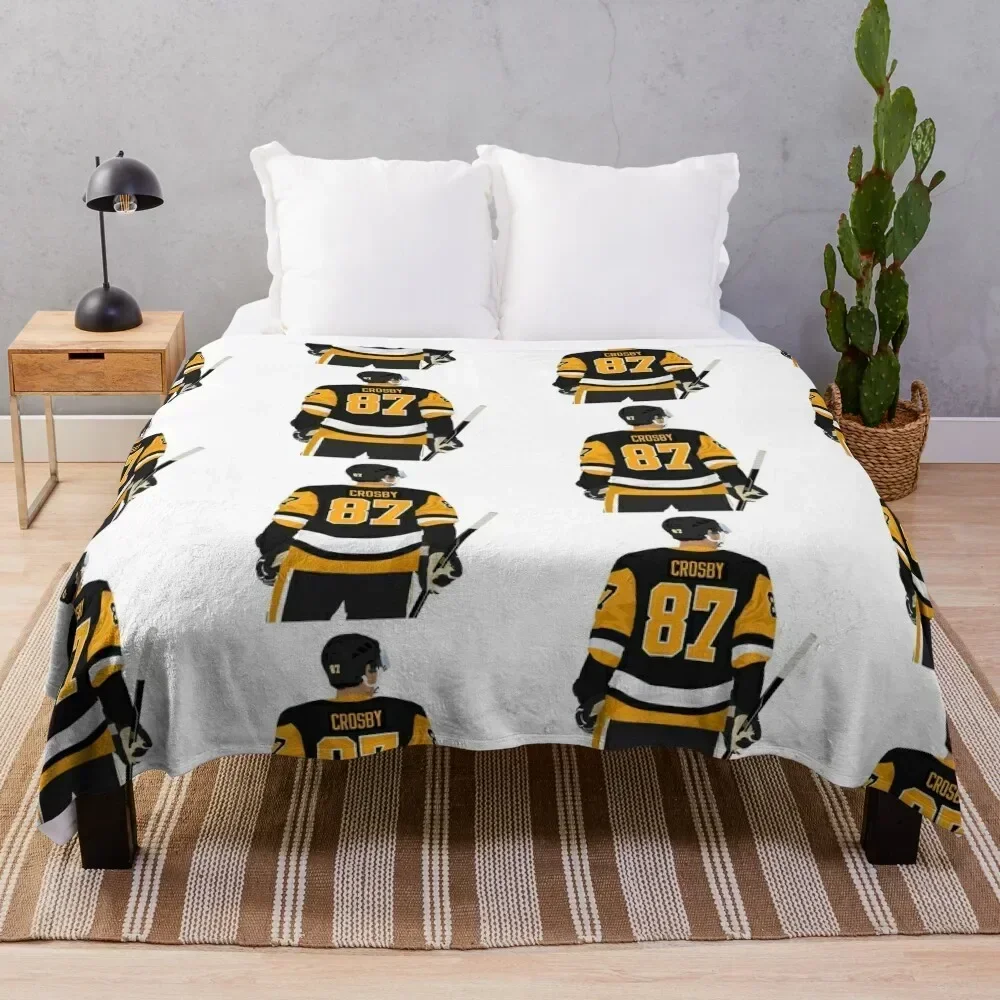 

Sidney Crosby 87 Throw Blanket decorative Warm Weighted Furry Blankets