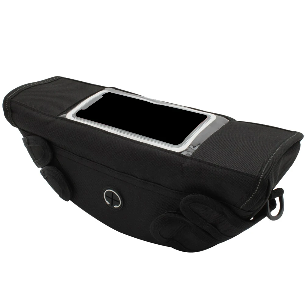 Waterproof Handlebar Storage Bag for Honda Monkey 125 Dustproof Design with Charging Connector and Extra Compartment