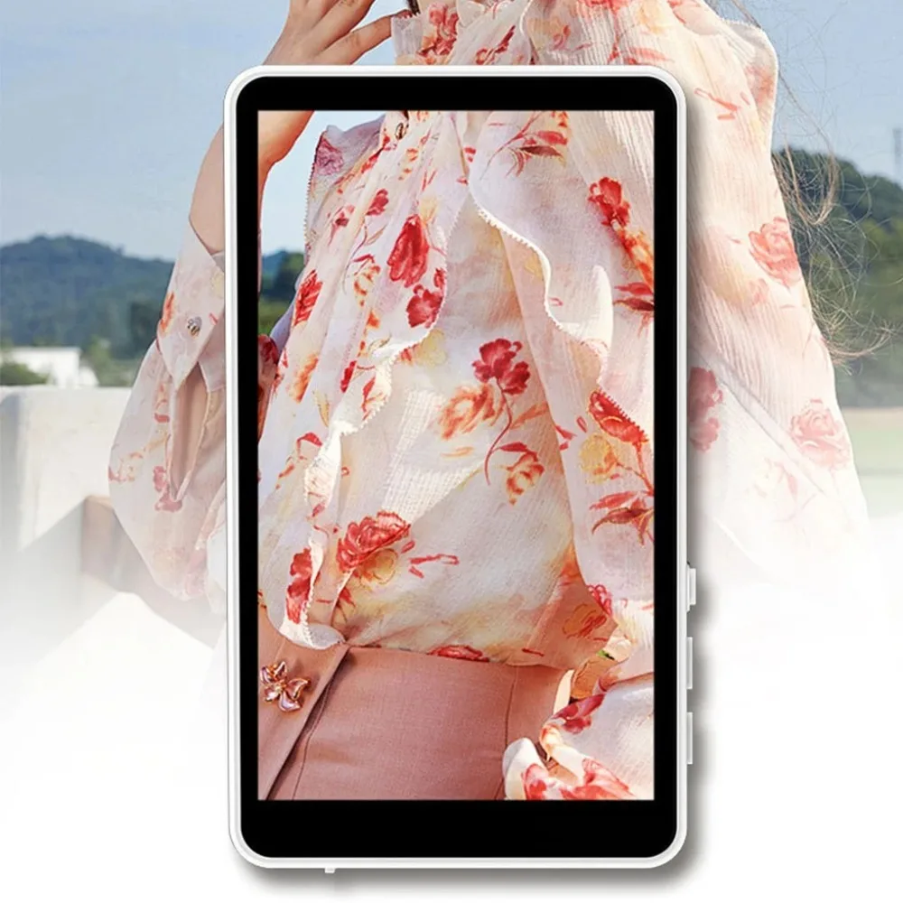 

4 HD Display Magnetic Phone Selfie Monitor Magnetic Attachment Screen Mirroring Rear Camera Selfie Touch Screen