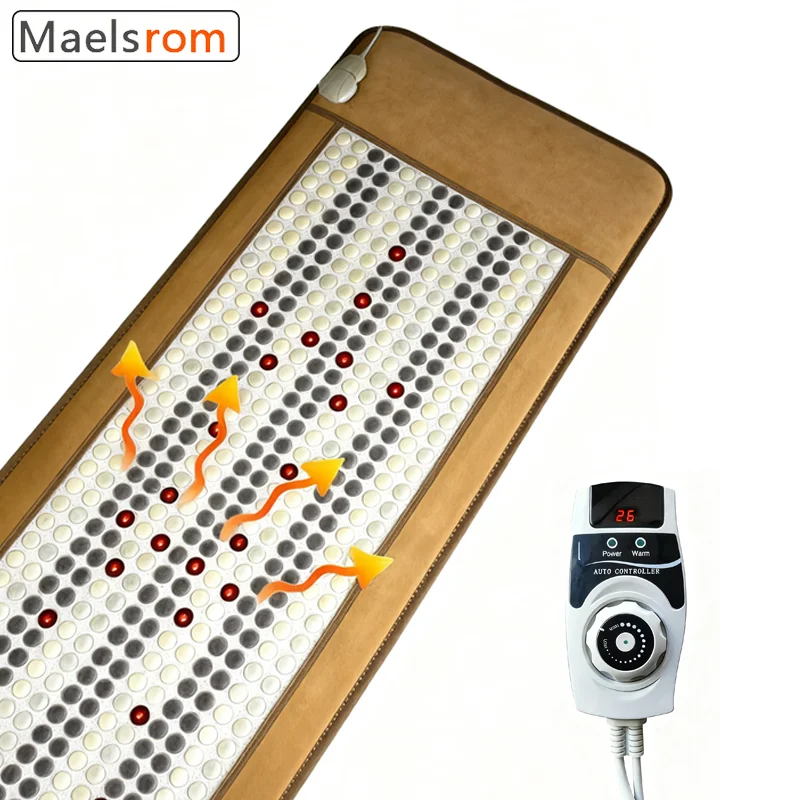 PEMF Photon Therapy Mat with Natural Jade & Infrared Heating - Full Body Pain Relief Pad for Muscle Recovery, Energy Balance