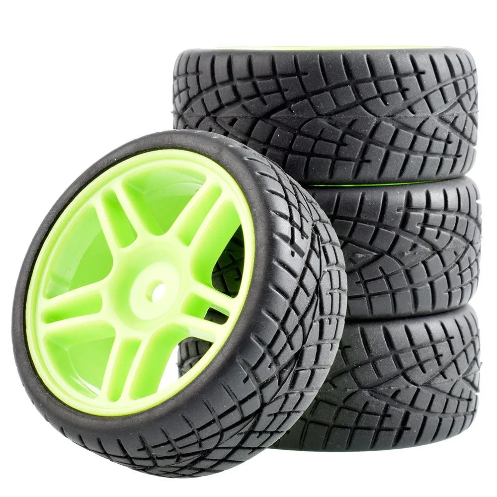 Off-Road Rubber Tires Wheels 12mm Hex Hub RC Car Upgrade Parts for WLtoys 144001 1/18 1/10, High Performance Replacement Tyres