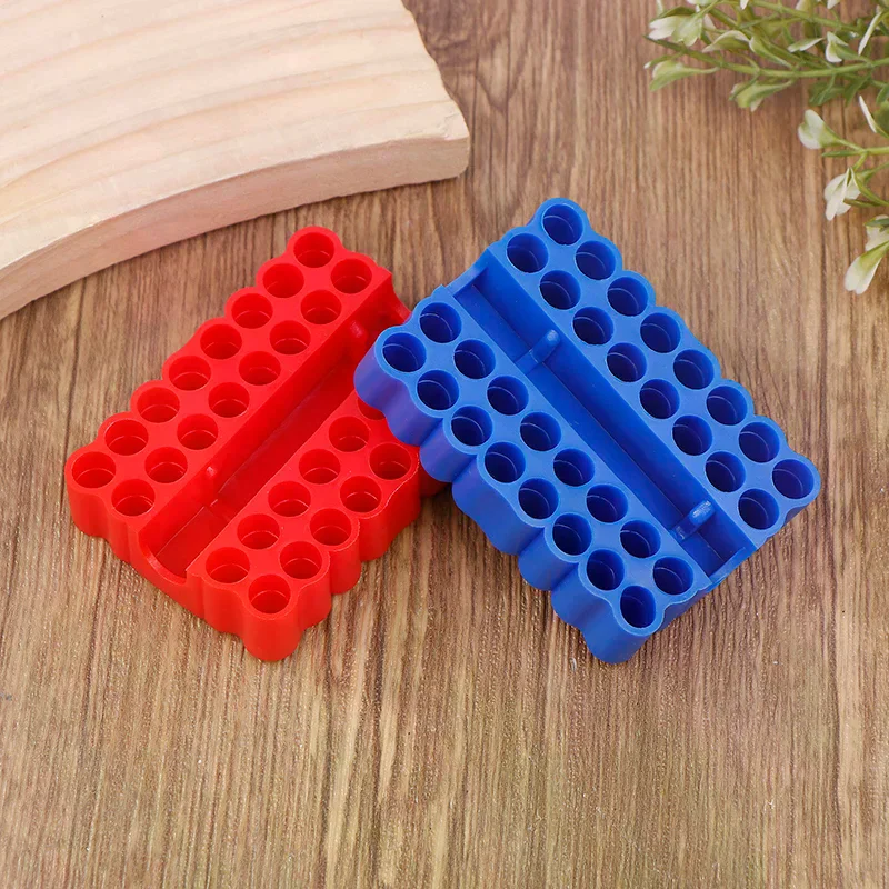 2pcs Bit Holder 32 Holes Bit Hex Shank Organiser Screwdriver Bit Holder Drill For Storage For 6.35MM Shank Storage Box