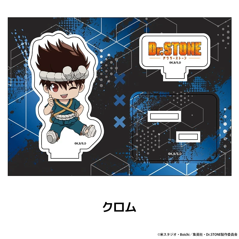 Dr STONE Acrylic Anime Stand Model Plate Decoration Desk Figure Display Fans Girls Gift Cartoon Peripheral Product Tableware