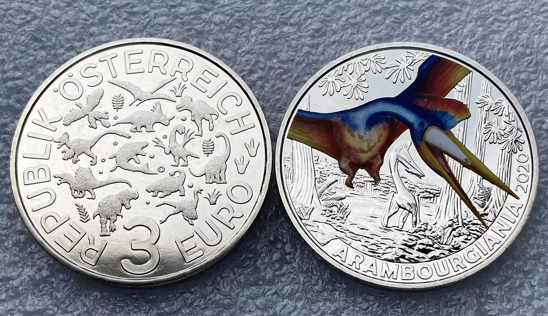 2020 Austria 3 Euro Luminous Color Commemorative Coin