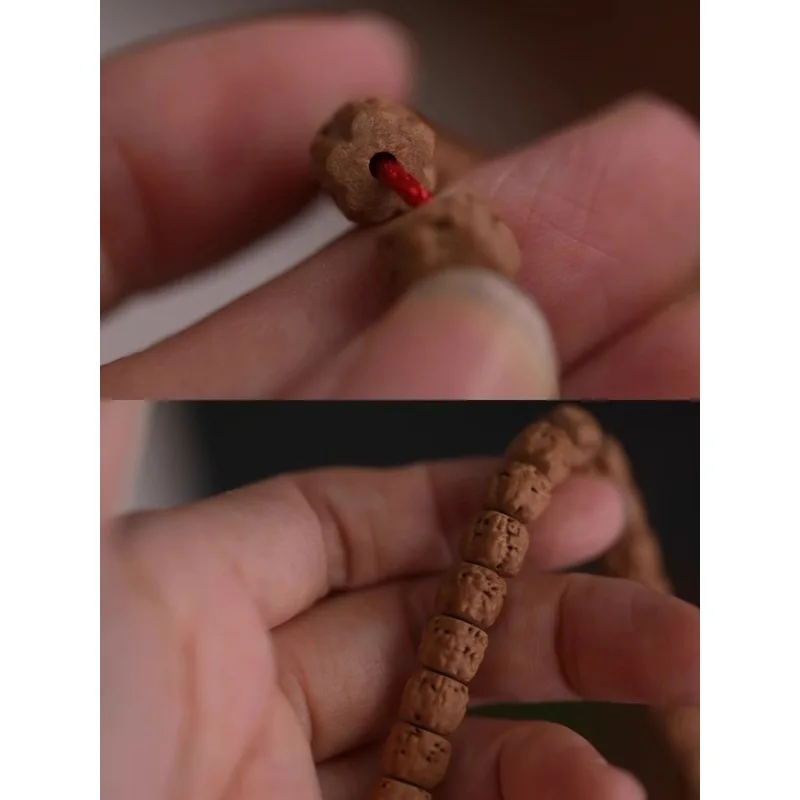 Exquisite Craftsmanship -Cut Bodhi Five-Clawed Golden Design 108 Beads Made From Old Tree Seeds Suitable