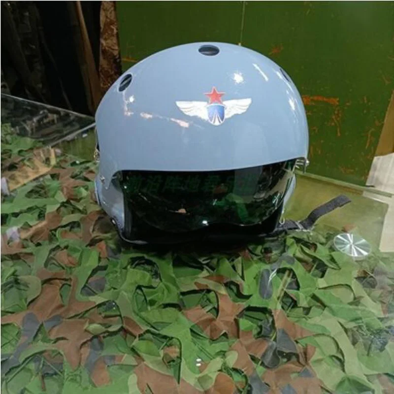 Double Lens Pilot Helmet Motocross Motorcycle Helmet Electric Bike Helmets Military Fans Personality Capacete De Moto Casco ABS