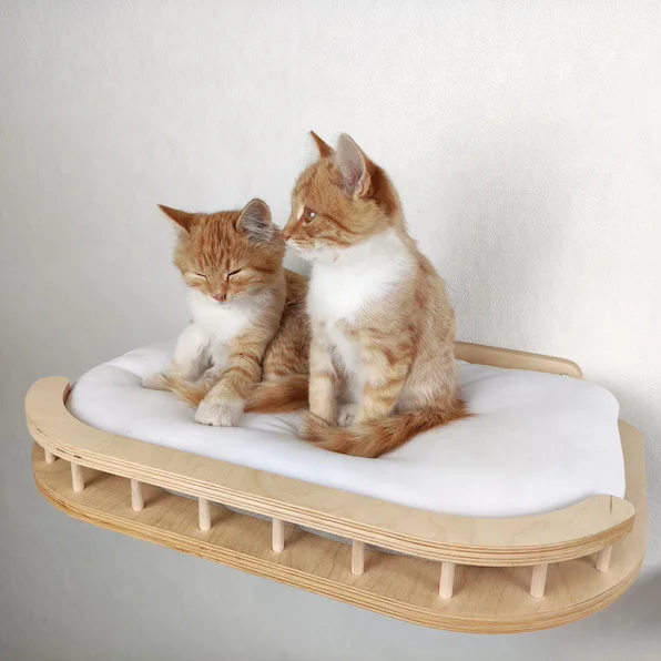 

Hot Sale Pet Wall Furniture Wall Bed Cat Tree Tower Cat Shelves With Steps Cat Jungle Gym House Furniture