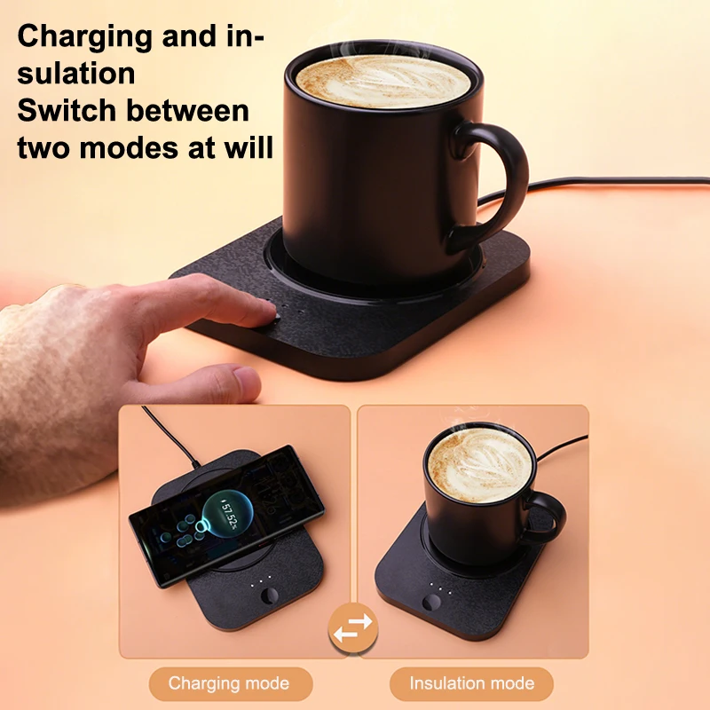 Intelligent Thermostatic Coaster, USB Plug-in Heating, 3 Temperature Setting Small Cup Heater Suitable For Desk Use
