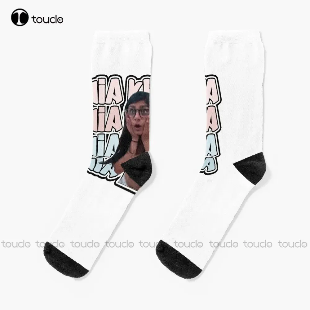 

Funny Mia Khalifa Socks Slipper Socks Women Personalized Custom Unisex Adult Teen Youth Socks 360° Digital Printing New Popular