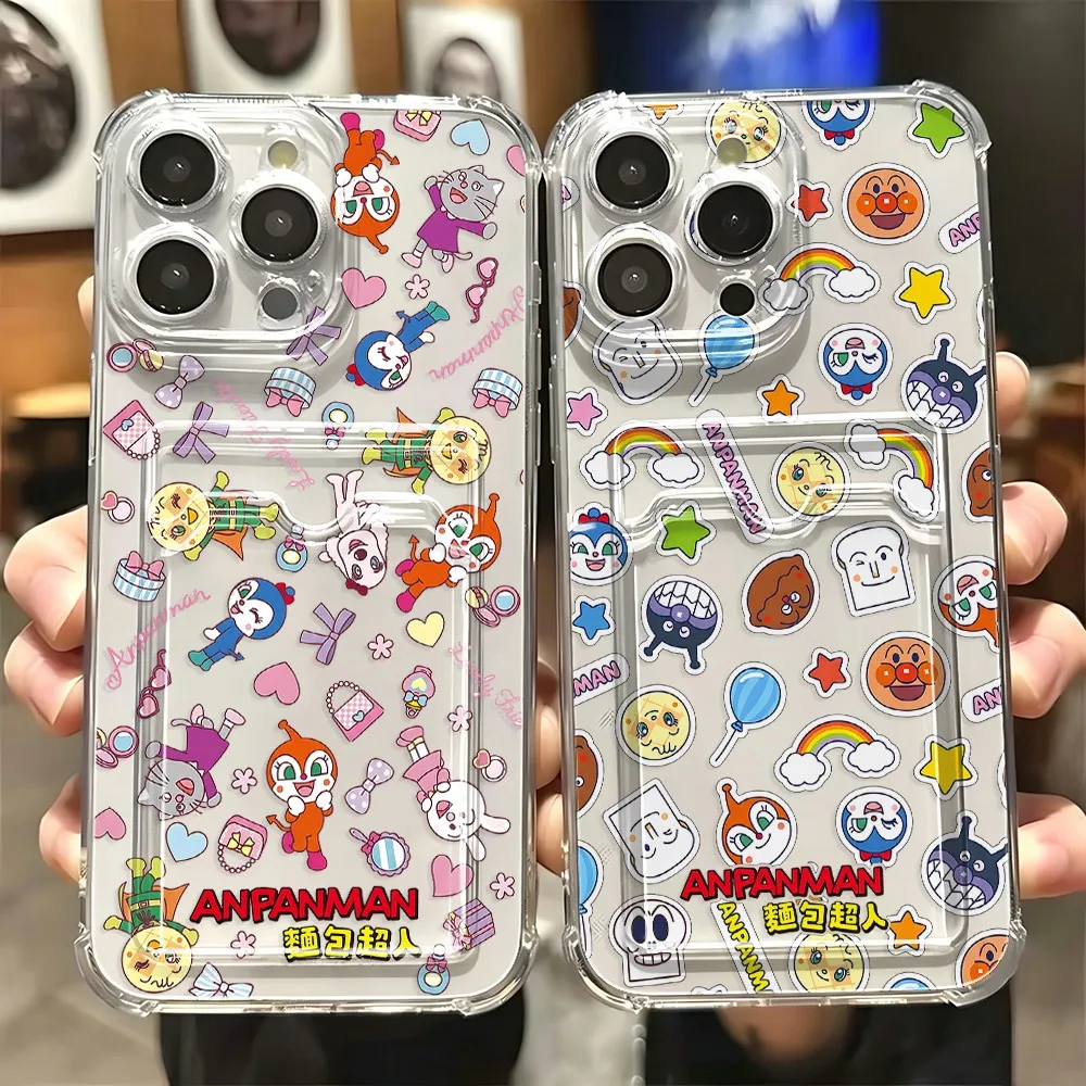 Anime Anpanmans Card Hold Phone Case For Samsung Galaxy S26 S25 S24 S23 S22 S21 S20 FE Edge Plus Ultra M33 M53 M54 5G