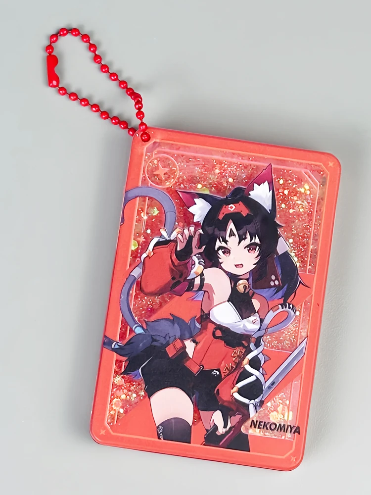 Anime Zenless Zone Zero Nekomiya Mana Cosplay acrílico arena movediza Mahjong colgante llavero mochila decoración navidad regalo de cumpleaños