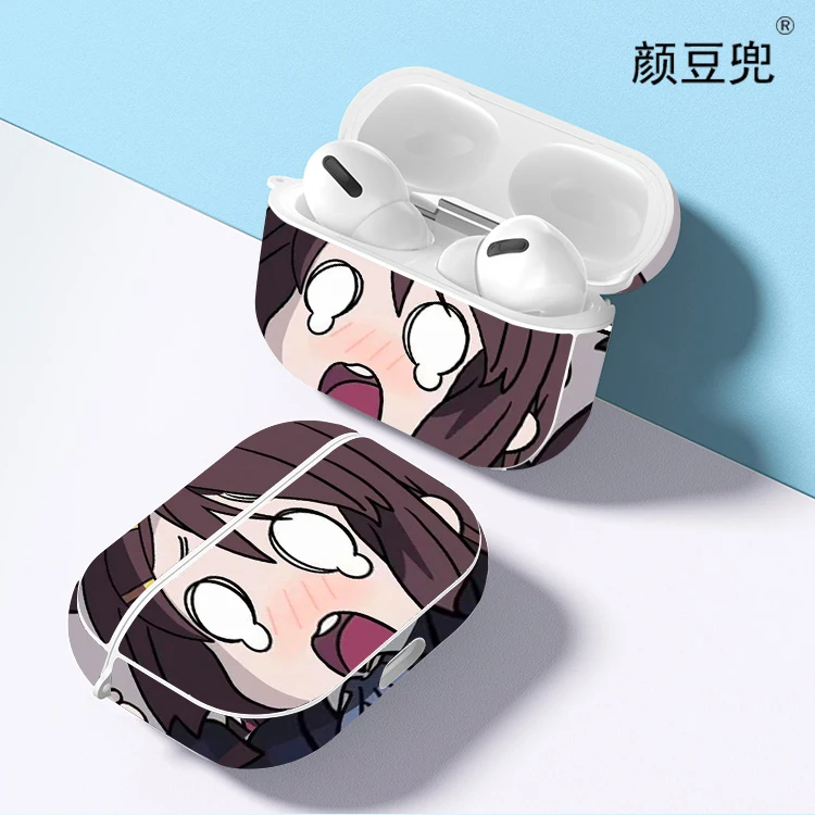 

K-ON！Anime Hirasawa Earphone Cases For Apple AirPods 2 1 Case Black Silicone Protective Cover for AirPods Pro2 Case For AirPods3